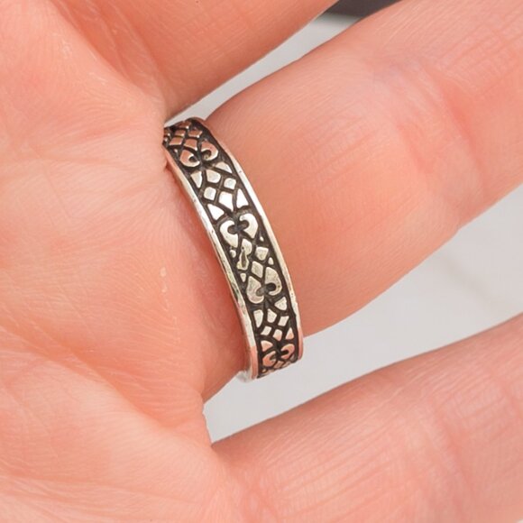 Sterling Silver 925 Onyx Ring | Size 5 ¼ | Silpada Maker - Picture 10 of 11